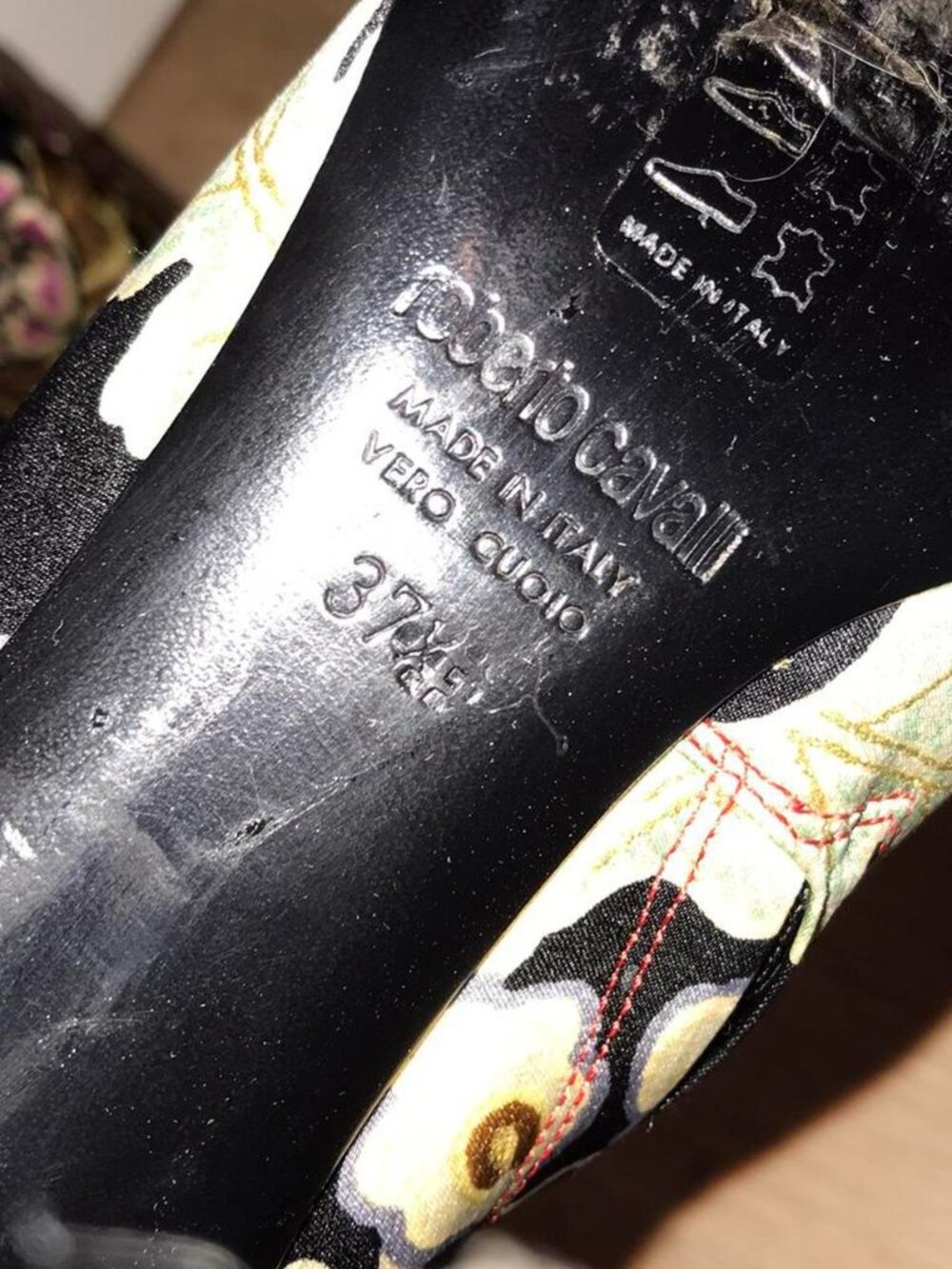 Roberto Cavalli S/S 2003 silk heel boot EU 37 - Picture 4 of 6